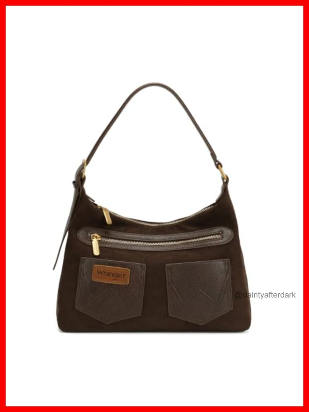 Faux Suede Slouchy Hobo Shoulder Bag Crossbody Purse for Women
